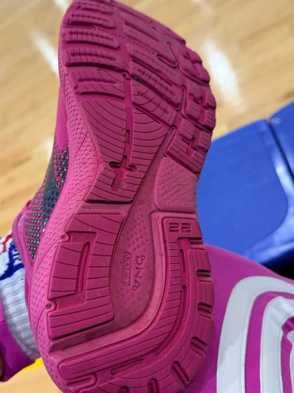 Brooks Women's Hot Pink Running Sneakers with Black Accents